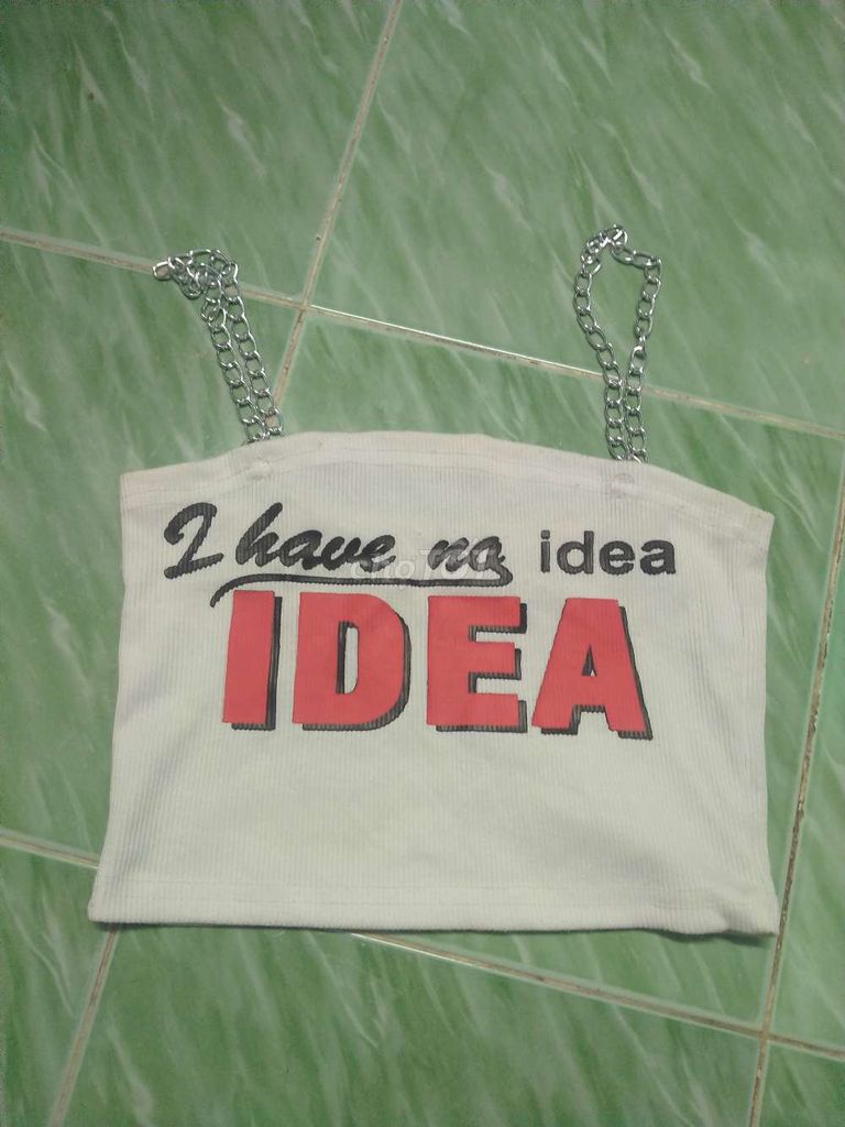 áo crop top nữ dây xích tặng kèm áo babydoll. Mua bán Quần áo tại Quận 4 Tp Hồ Chí Minh được đăng bởi Ngọc Nhi hình 1