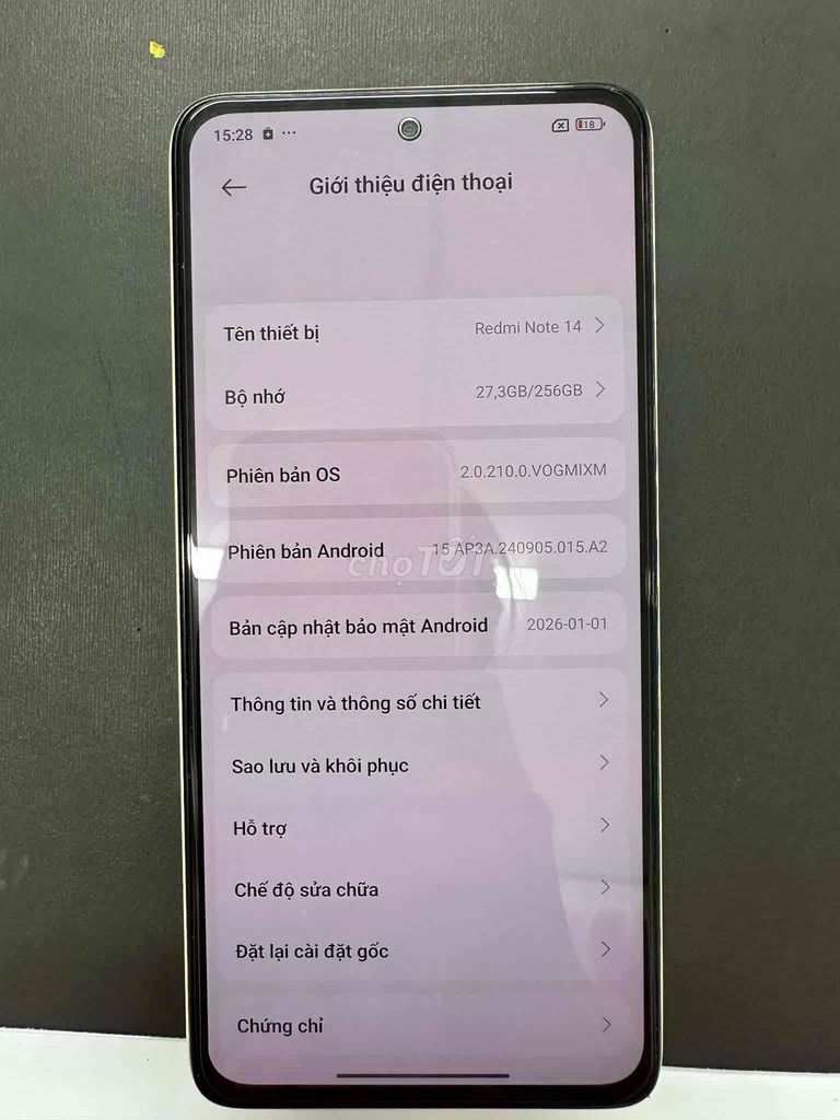 Xiaomi Redmi Note 14 256GB Xanh lá Android. Mua bán Điện thoại tại Huyện Hóc Môn Tp Hồ Chí Minh được đăng bởi Huỳnh Ngọc Giang hình 1