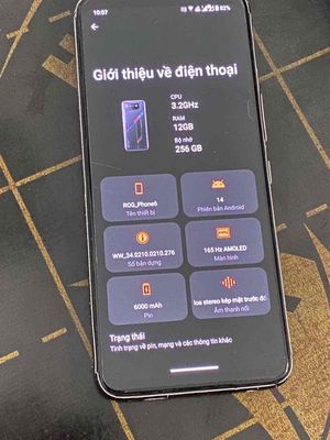 ROG Phone6 12/256Gb. Mua bán Điện thoại tại Quận Cẩm Lệ Đà Nẵng được đăng bởi Văn Duy