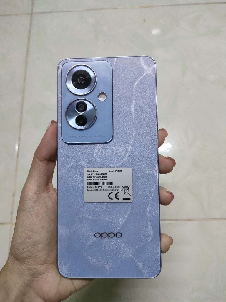 Oppo Reno11F xanh dương 256GB. Mua bán Điện thoại tại Quận 8 Tp Hồ Chí Minh được đăng bởi kinh  hình 1