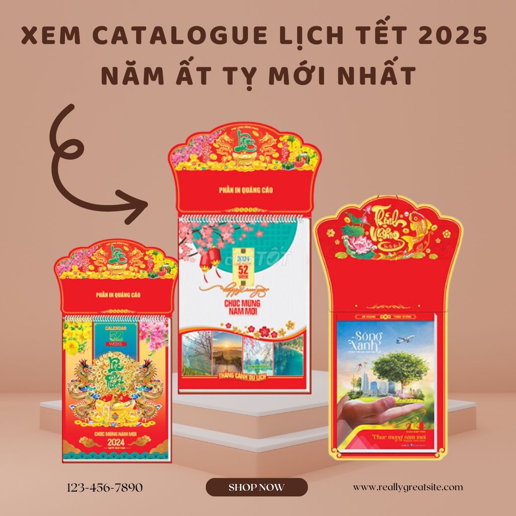 Xem Catalogue Lịch Tết 2025 Năm Ất Tỵ Mới Nhất