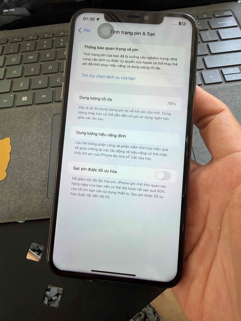 Apple iPhone 11 Pro Max 64GB Vàng. Mua bán Điện thoại tại Quận Phú Nhuận Tp Hồ Chí Minh được đăng bởi Thanh nam hình 1