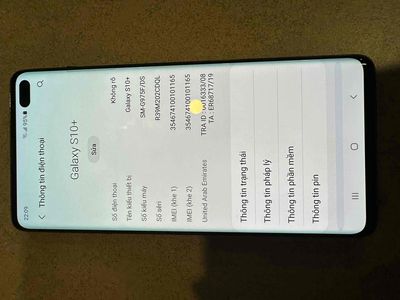 Samsung Galaxy S10 Plus RAM 8/512GB. Mua bán Điện thoại tại Quận Tân Bình Tp Hồ Chí Minh được đăng bởi Thắng Lê Quang