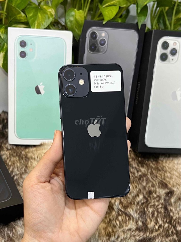 Apple iPhone 12 Mini 128GB Đen Pin New Đẹp Zin. Mua bán Điện thoại tại Huyện Hóc Môn Tp Hồ Chí Minh được đăng bởi SIRI STORE HCM hình 1