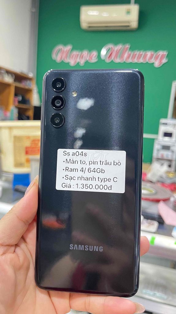 Samsung A04s 4GB/64GB Đen. Mua bán Điện thoại tại Thành phố Bến Tre Bến Tre được đăng bởi Điện thoại Bến Tre giá rẻ hình 1