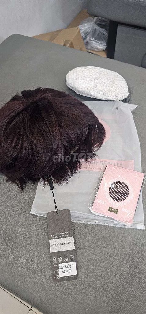 Tóc giả Focus Your Beauty MW1058-1 Nữ Đen tím. Mua bán Phụ kiện thời trang khác tại Quận Hà Đông Hà Nội được đăng bởi Lung linh hình 1