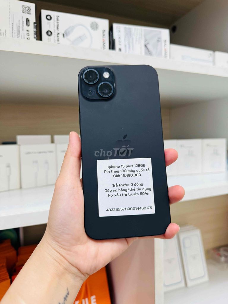 Apple iPhone 15 Plus 128GB Đen. Mua bán Điện thoại tại Thành phố Long Xuyên An Giang được đăng bởi Ngân KNmobile An Giang  hình 1