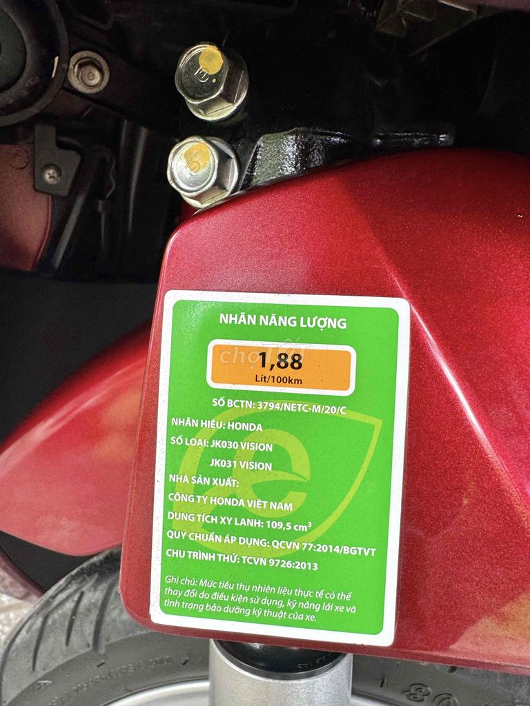 VISION 2021 KHOÁ CHÌA BIỂN 65 HỒ SƠ SẴN. Mua bán Xe máy tại Quận Ô Môn Cần Thơ được đăng bởi Tiến Tạp Hoá  hình 7