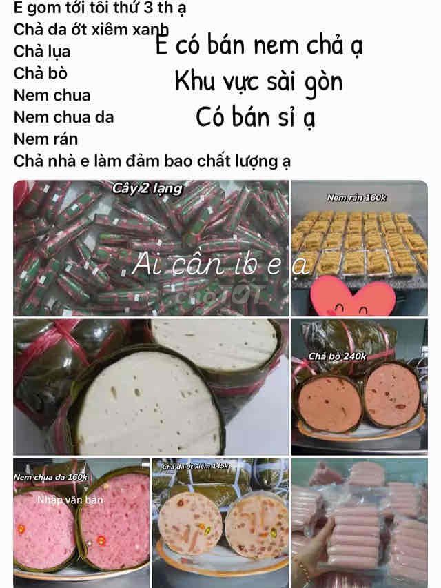 Nem chả ớt xiêm xanh nhà làm. Mua bán Đồ ăn, thực phẩm và các loại khác tại Thành phố Dĩ An Bình Dương được đăng bởi nông thị nhi hình 1