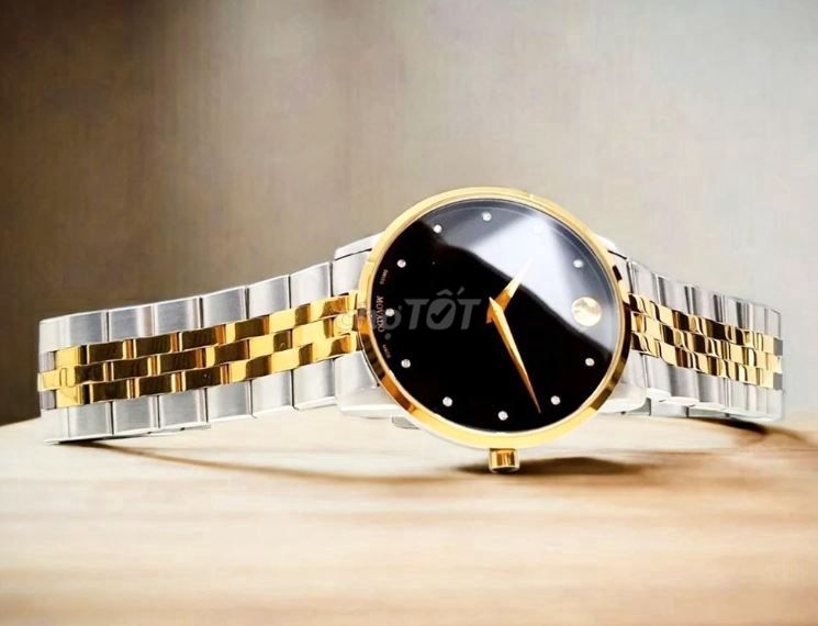 Movado Museum mặt đen huyền bí, size 40mm