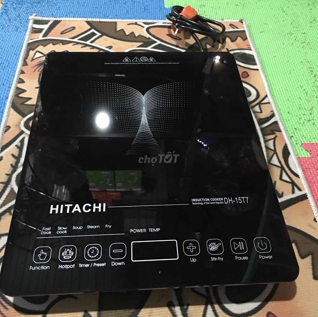 Bếp từ HITACHI DH-15T7 Đen. Mua bán Bếp, lò, đồ điện nhà bếp tại Quận Tân Bình Tp Hồ Chí Minh được đăng bởi Bách Khoa hình 1