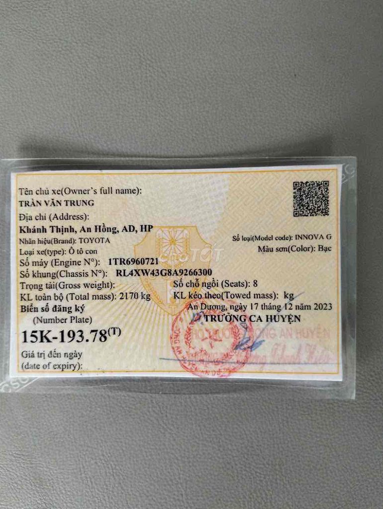 Toyota Innova 2010 G - 12345 km. Mua bán Ô tô tại Quận Hồng Bàng Hải Phòng được đăng bởi Nguyên Đức đạt hình 9