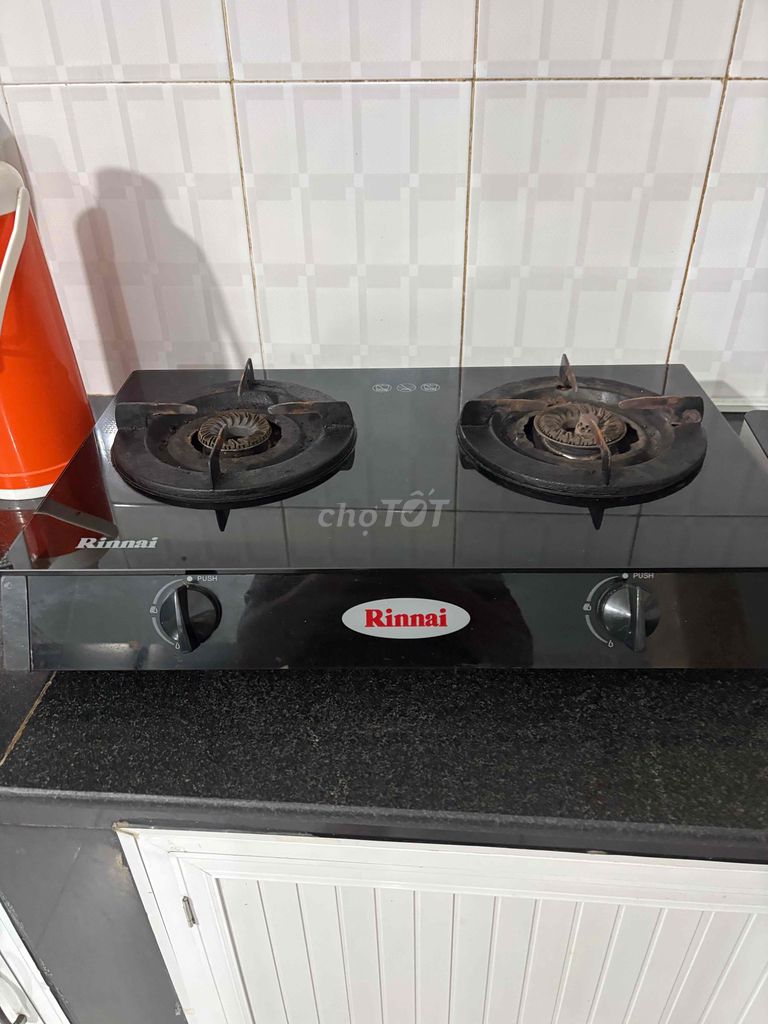Bếp ga dương Rinnai RV-6Double Glass(B) Đen. Mua bán Bếp, lò, đồ điện nhà bếp tại Thành phố Dĩ An Bình Dương được đăng bởi Mr Oo hình 1