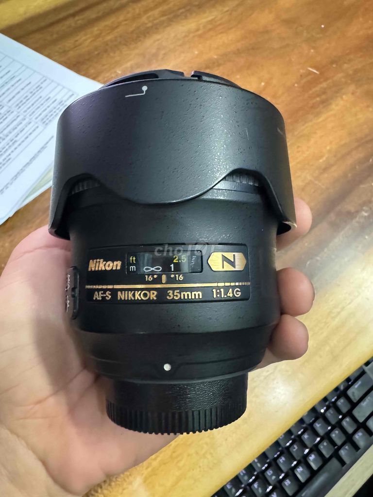 Len nikon 35 1.4 nano như mới fullbox zin