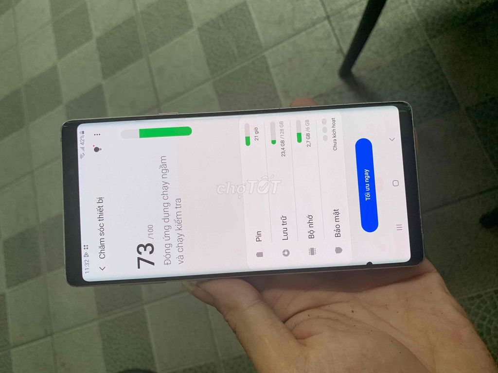 note 9 2 sim chửa cháy