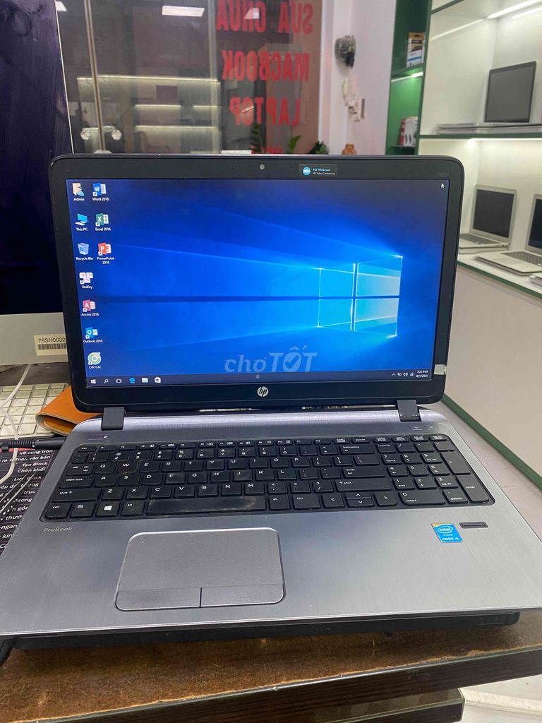 laptop hp450-g2 i5 4210u ram 8gb ssd 128 màn 15