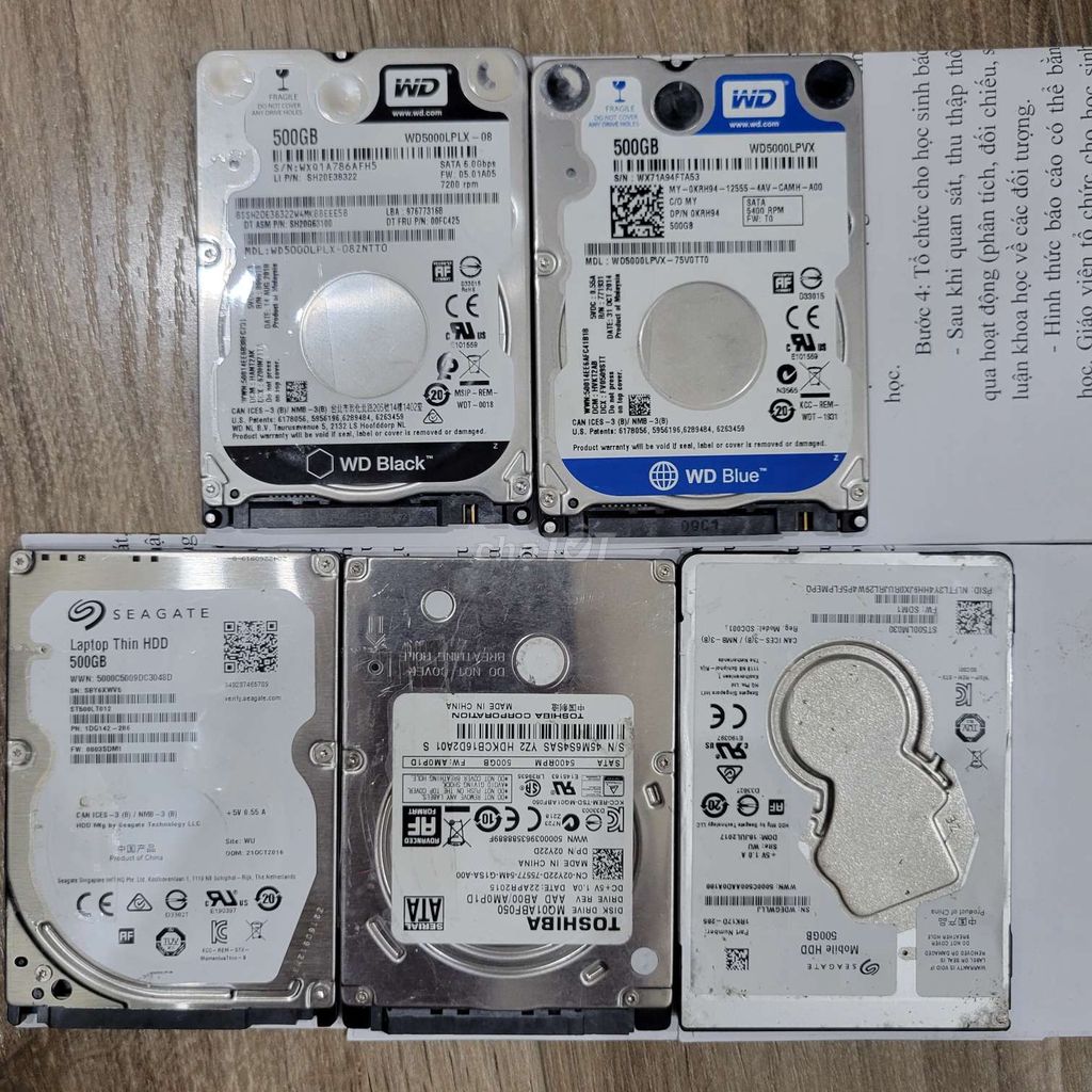 HDD 500GB sk100% đẹp