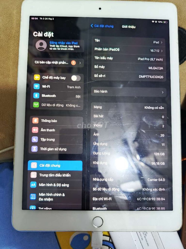 Apple iPad Pro 128GB Bạc. Mua bán Máy tính bảng tại Thành phố Thủ Đức Tp Hồ Chí Minh được đăng bởi kim hình 1