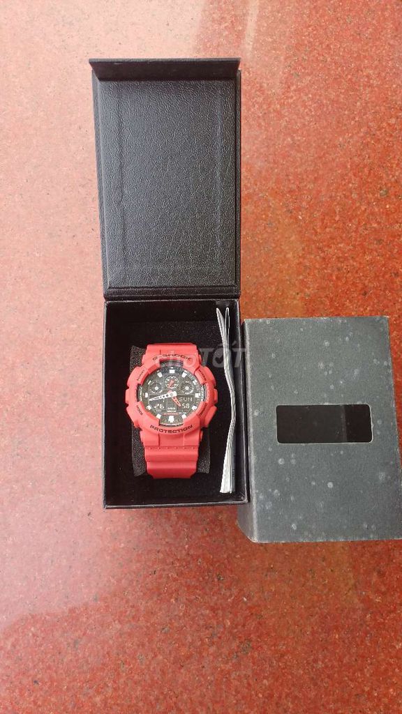 gshock  GA-100 Đỏ Chưa qua sử dụng. Mua bán Đồng hồ tại Huyện Quỳnh Phụ Thái Bình được đăng bởi gshock whatch hình 1