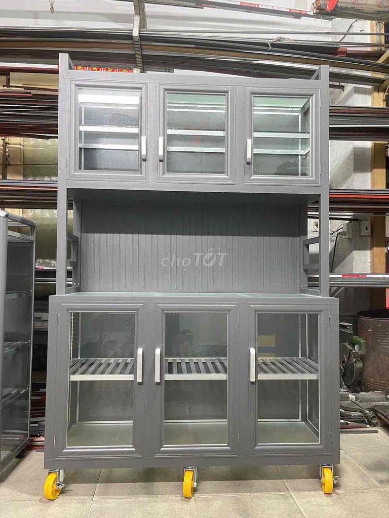 Tủ bếp Nhôm Xinfa Xám 1m2x1m8. Mua bán Tủ, kệ gia đình tại Quận 11 Tp Hồ Chí Minh được đăng bởi Huỳnh Thị Diễm Trang hình 1
