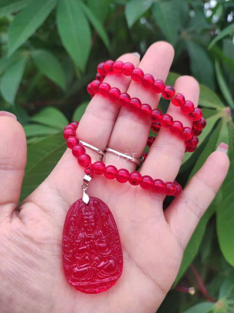 Vòng cổ Nữ Đá tự nhiên Đỏ. Mua bán Phụ kiện thời trang khác tại Thành phố Thủ Dầu Một Bình Dương được đăng bởi huỳnh thanh hằng hình 1