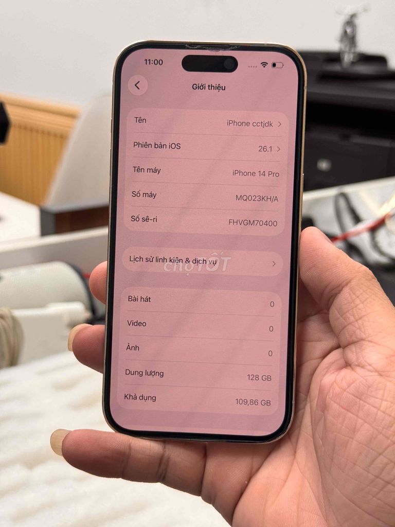 Apple iPhone 14 Pro 128GB Trắng. Mua bán Điện thoại tại Quận Lê Chân Hải Phòng được đăng bởi AP Store 444 Tô Hiệu Lê Chân Hải Phòng hình 1