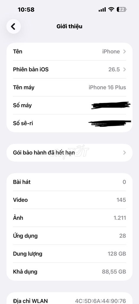 Apple iPhone 16 Plus 128GB. Mua bán Điện thoại tại Huyện Yên Định Thanh Hóa được đăng bởi Hieu hình 1