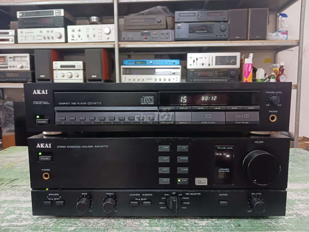 Amply Akai AM-M712 Đen Nhật. Mua bán Tivi, Âm thanh tại Quận Liên Chiểu Đà Nẵng được đăng bởi Quý Mini hình 1