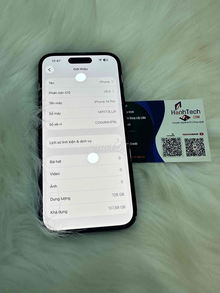 Apple iPhone 14 Pro 128GB Đen. Mua bán Điện thoại tại Quận 3 Tp Hồ Chí Minh được đăng bởi Hạnh Tech hình 1