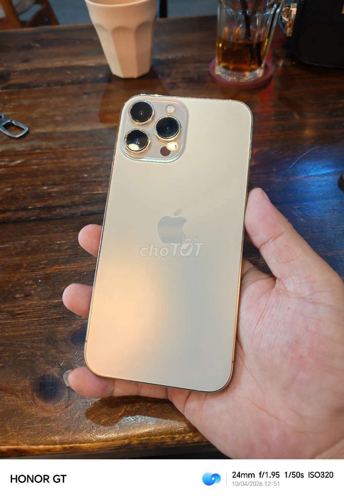 iPhone 13 Pro Max 128GB Vàng Đã sử dụng. Mua bán Điện thoại tại Quận Cái Răng Cần Thơ được đăng bởi Ngân Long Trung hình 1