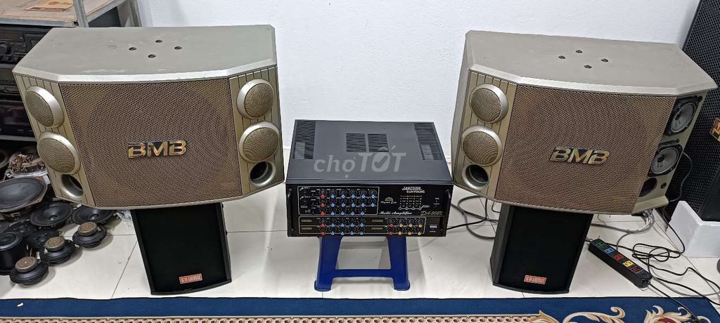 Bộ karaoke loa BMB và ampli Jarguar 506n hát tốt