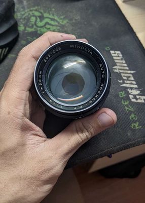 Lens MF Minolta 58mm f1.8 cho Sony, Fuji, Canon...