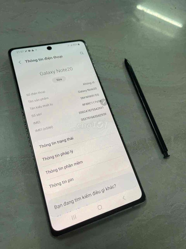 Samsung Note 20 8/256 Việt Nam 2sim màn zin ko ám. Mua bán Điện thoại tại Quận 8 Tp Hồ Chí Minh được đăng bởi điện thoại giá rẻ  hình 1
