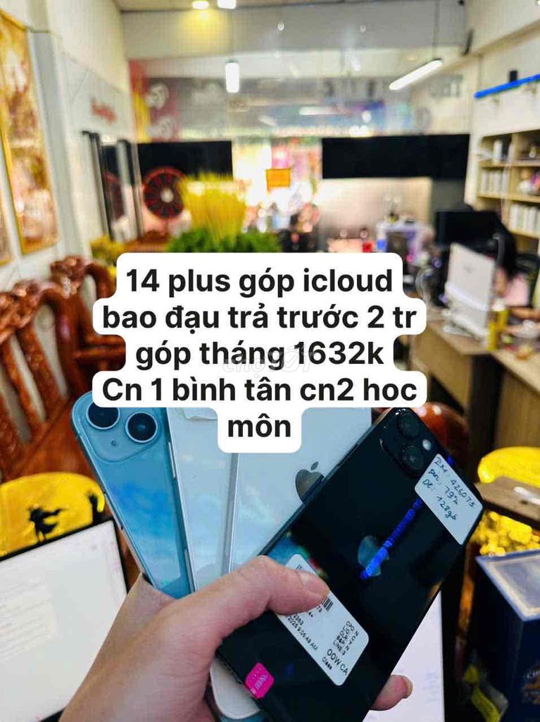Apple iPhone 14 Plus 128GB Xanh dương. Mua bán Điện thoại tại Huyện Hóc Môn Tp Hồ Chí Minh được đăng bởi Bình Apple hình 1