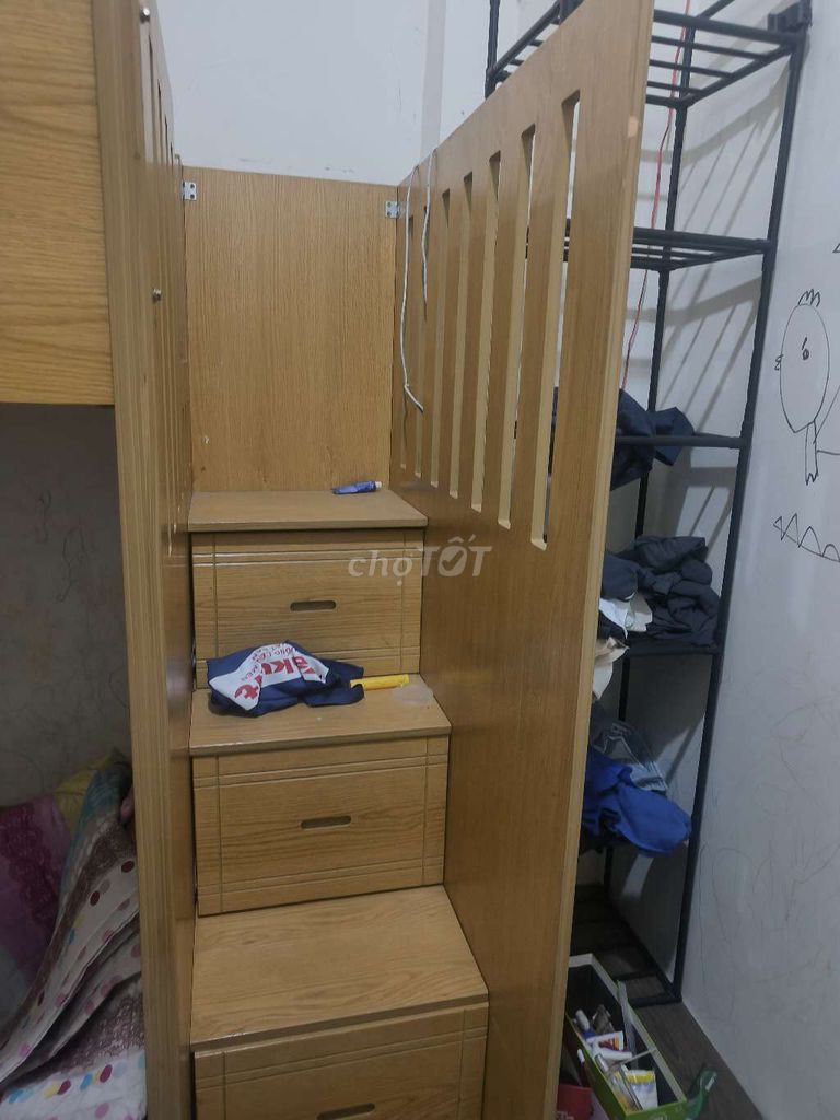 Giường tầng gỗ 1m2. Mua bán Giường, chăn ga gối nệm tại Quận 6 Tp Hồ Chí Minh được đăng bởi Hà Thanh hình 1