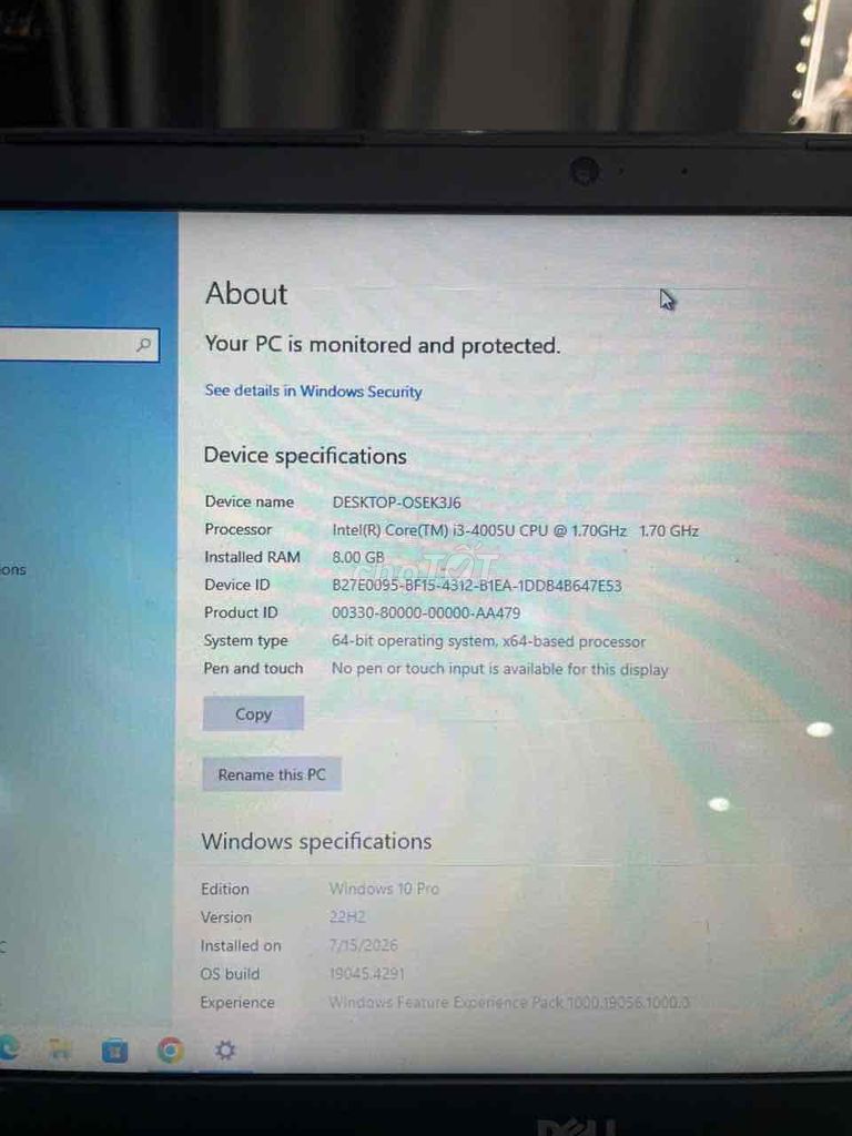 Dell Vostro 3559. Mua bán Laptop tại Quận Cẩm Lệ Đà Nẵng được đăng bởi Trần Phương hình 1