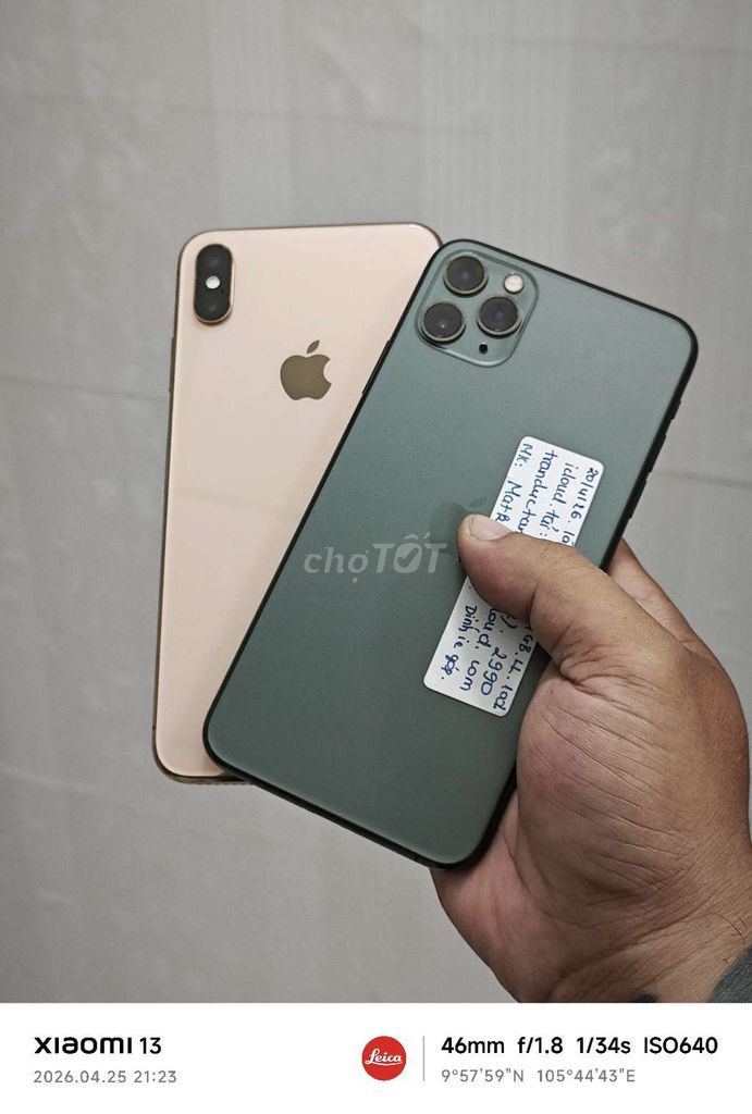 Apple iPhone Xs Max và 11 Pro Max Quốc Tế Zin.. Mua bán Điện thoại tại Thành phố Long Khánh Đồng Nai được đăng bởi Ngân Long Trung hình 1