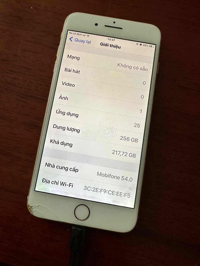 Điện thoại (iPhone 8 Pluc 256 G) mấy sạch màn ám. Mua bán Điện thoại tại Quận Bình Tân Tp Hồ Chí Minh được đăng bởi Minh khánh hình 1