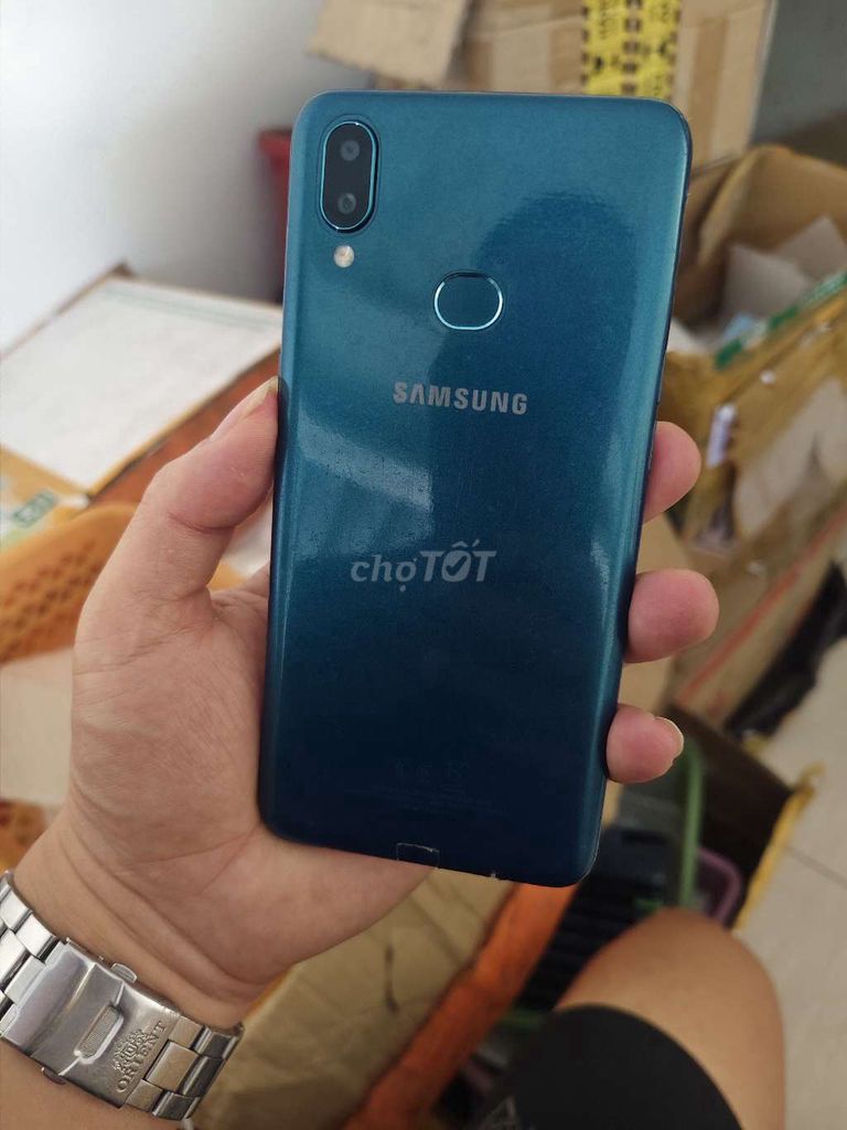 (Đà Nẵng) Samsung Galaxy A10s Xanh Đã sử dụng. Mua bán Điện thoại tại Quận Cẩm Lệ Đà Nẵng được đăng bởi Nguyễn Đức Ngà hình 1