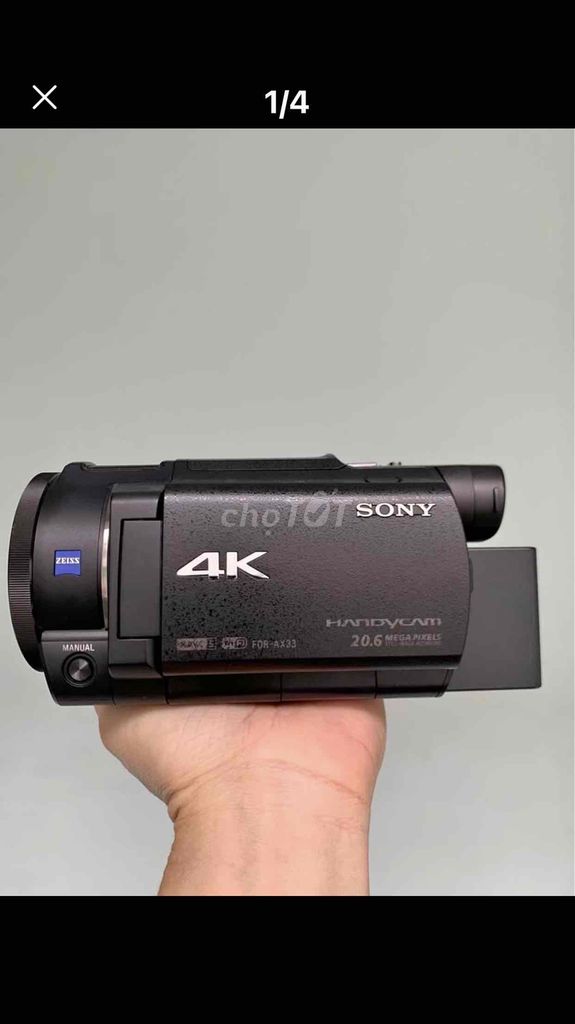 SONY AX 33 QUAY 4K  ĐẸP KENG XÁCH TAY