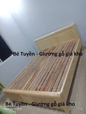 Bao ráp HCM - Giường gỗ sồi cao cấp 1m2-1m8x2m NEW