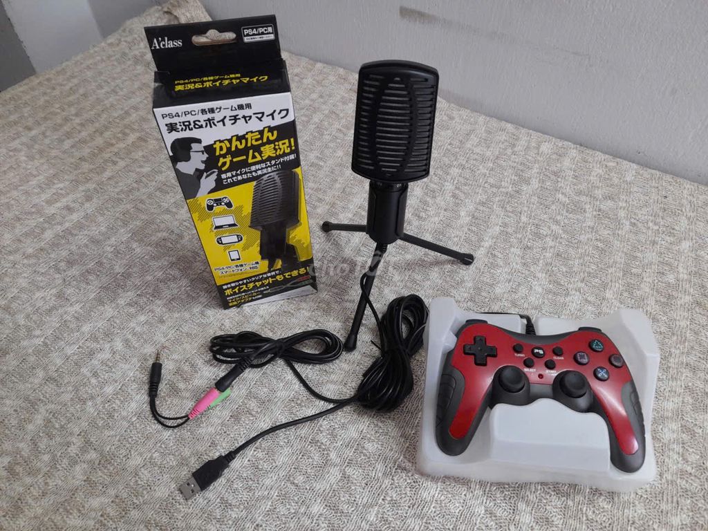 Tay cầm chơi game Aclass Đỏ đen , kết hợp với Mic. Mua bán Thiết bị chơi game tại Quận 5 Tp Hồ Chí Minh được đăng bởi  TUYET NGUYEN  Gia Dụng  hình 1