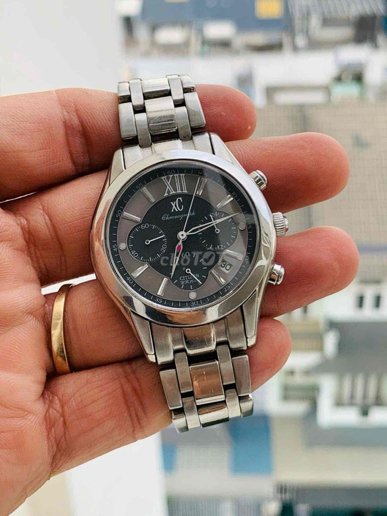 đồng hồ Citizen xc chronograph zin chạy chuẩn