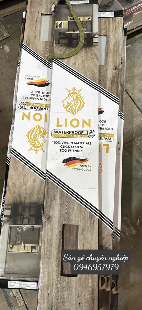 Sàn gỗ SPC Lion Luxury Trung Quốc chống nước. Mua bán Nội thất, đồ gia dụng khác tại Thành phố Thủ Đức Tp Hồ Chí Minh được đăng bởi Huỳnh Văn Thanh  hình 1
