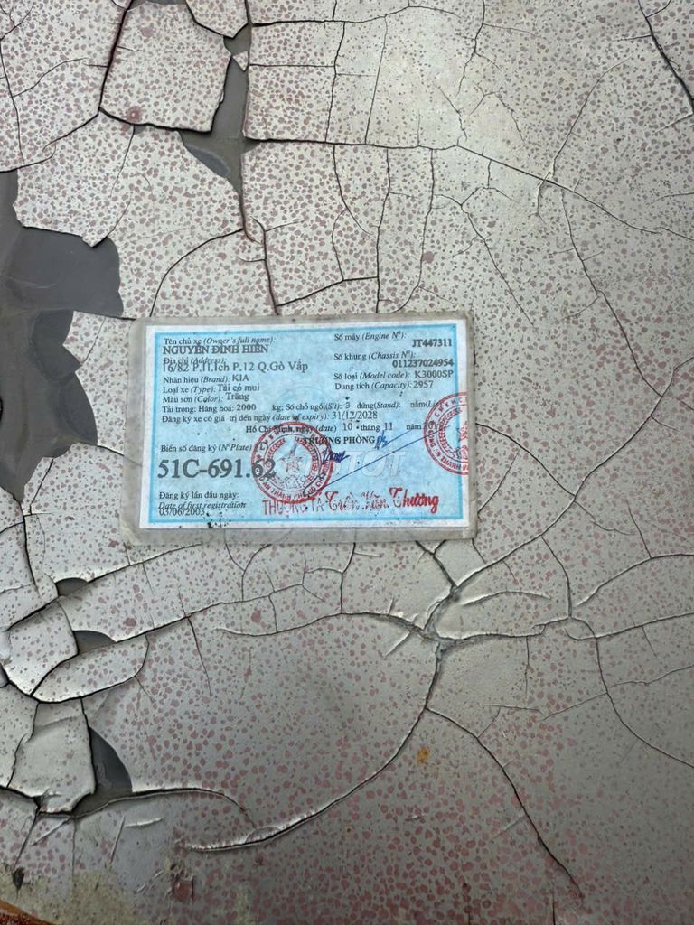 Bán kia 3000sp tải 2 tấn đời 2003. Mua bán Xe tải, xe ben tại Thành phố Thủ Dầu Một Bình Dương được đăng bởi DONG THO COMPANY hình 5