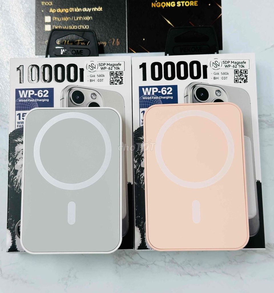 Sạc dự phòng Wekome WP-62 10.000mAh. Mua bán Phụ kiện (Màn hình, Chuột...) tại Quận 10 Tp Hồ Chí Minh được đăng bởi PK Thuỳ Dương hình 1