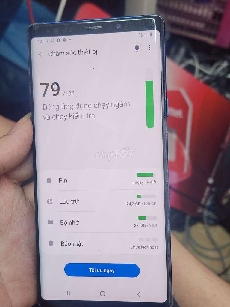 Samsung Galaxy Note 9 128GB Xanh Quốc tế. Mua bán Điện thoại tại Quận Nam Từ Liêm Hà Nội được đăng bởi Nguyễn văn phước hình 1