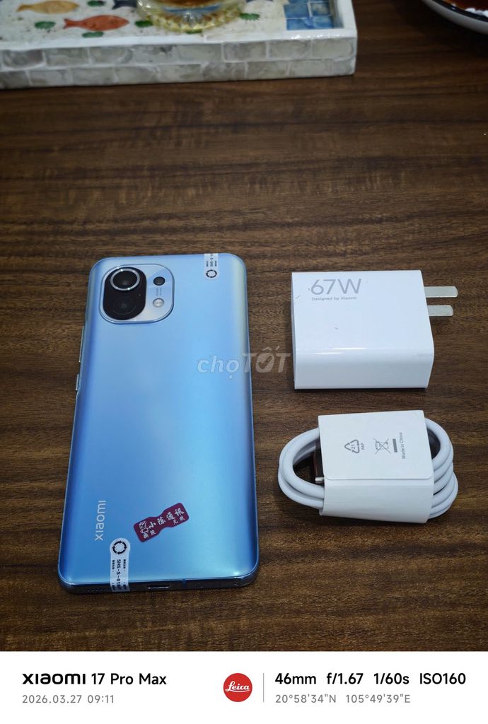 Xiaomi Mi 11 5G 8/256 Quốc Tế sạc 67w có ship COD. Mua bán Điện thoại tại Quận Hoàng Mai Hà Nội được đăng bởi Trần Ngọc Hiếu hình 1