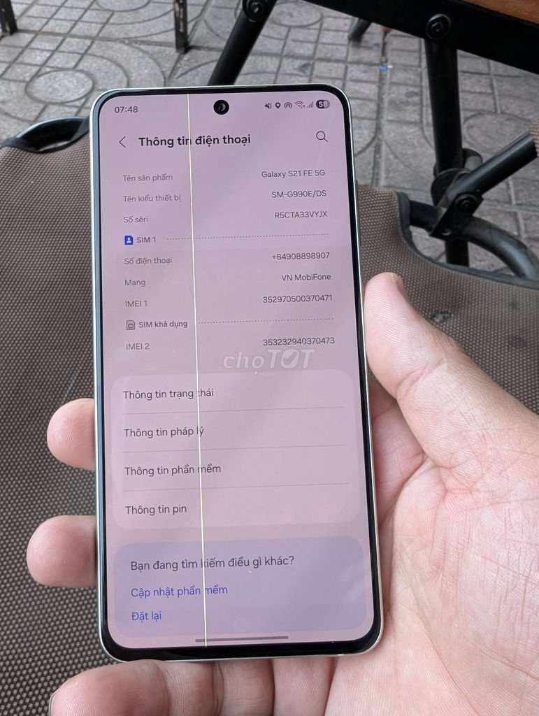 Samsung Galaxy S21 FE 5G 128GB Xanh. Mua bán Điện thoại tại Thành phố Thủ Đức Tp Hồ Chí Minh được đăng bởi NGUYỄN TIẾN NAM hình 1
