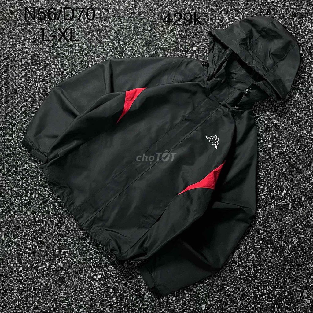 Áo khoác Kappa L-XL Đen, Đỏ mới 9.5đ. Mua bán Quần áo tại Huyện Đức Trọng Lâm Đồng được đăng bởi Black 2hand  hình 1